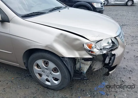 2008 Kia Spectra Ex из США, поврежденный, VIN KNAFE122X85524476